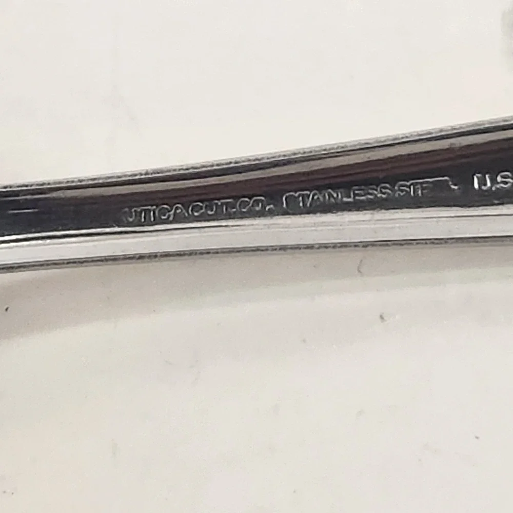 Vintage Utica Cutlery Atomic Starburst Stainless Dinner Fork USA MCM UT153